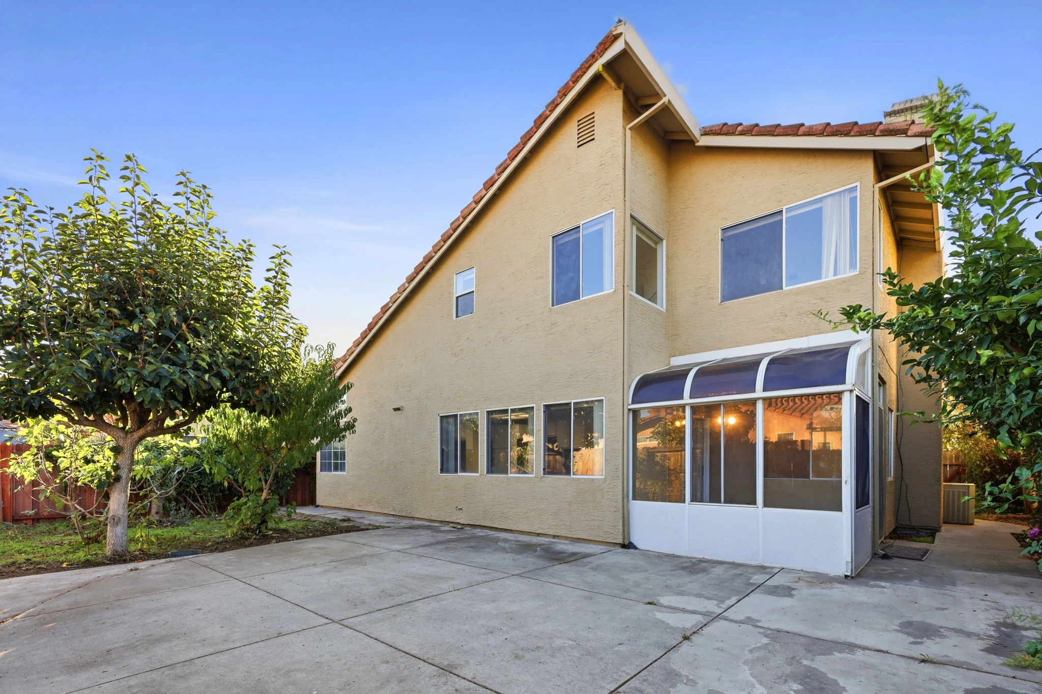 Rear exterior and garden patio